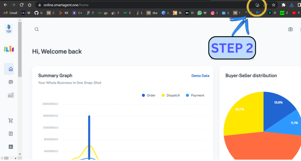 Smart Agent webpage with highlighted download button