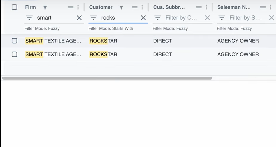 use of new featuer filter